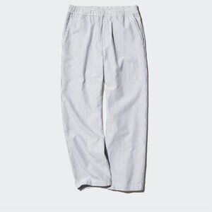 Men's Uniqlo Cotton Relaxed Ankle Pants, 67 blue, size L